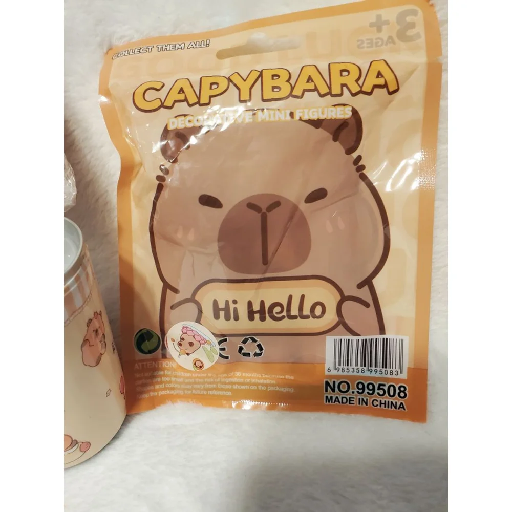 Girls Unbranded Capybara Socks & Charms One Size Brown Orange